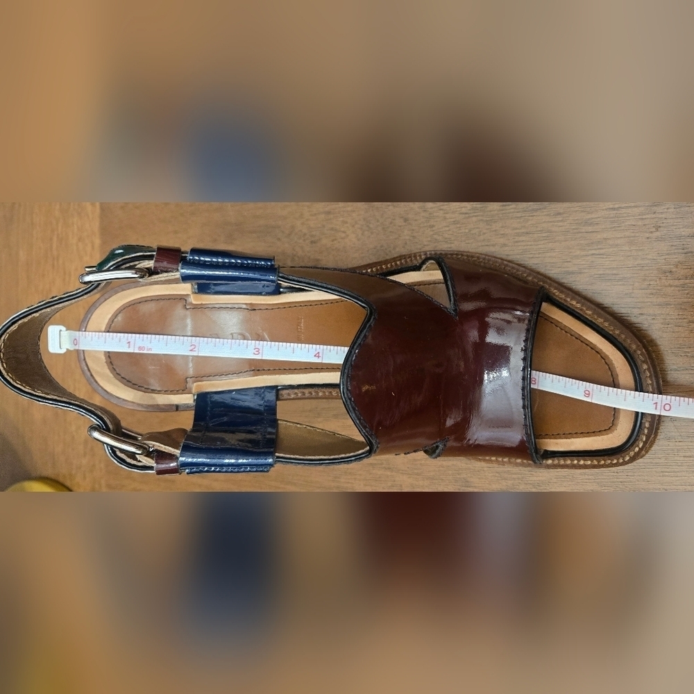 Prada Patent Leather Slingback Sandals Size EU 36 1/2 - US Size 6 - Picture 14 of 16
